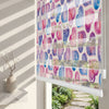 Mor Pembe Dantelli Kalp Deseni Genç Odası Zebra Stor Perde – ürün görseli 2