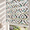 Fırça Darbeli Geometrik Şekiller Genç Odası Zebra Stor Perde