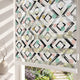 Fırça Darbeli Geometrik Şekiller Genç Odası Zebra Stor Perde