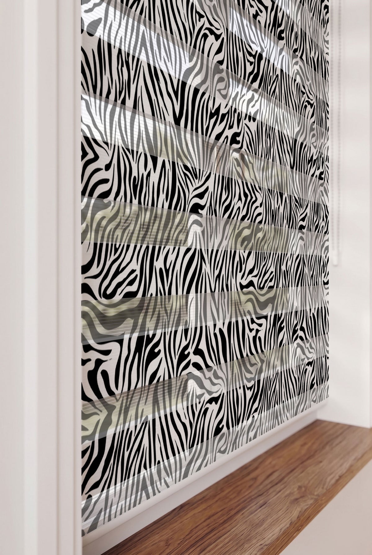 Siyah Beyaz Zebra Çizgileri Genç Odası Zebra Stor Perde – ürün görseli 5