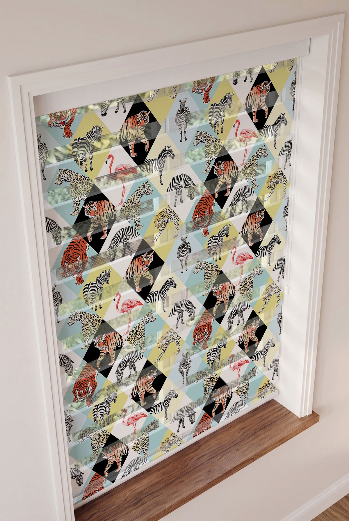 Geometrik Kaplan Zebra Leopar Genç Odası Zebra Stor Perde – ürün görseli 3