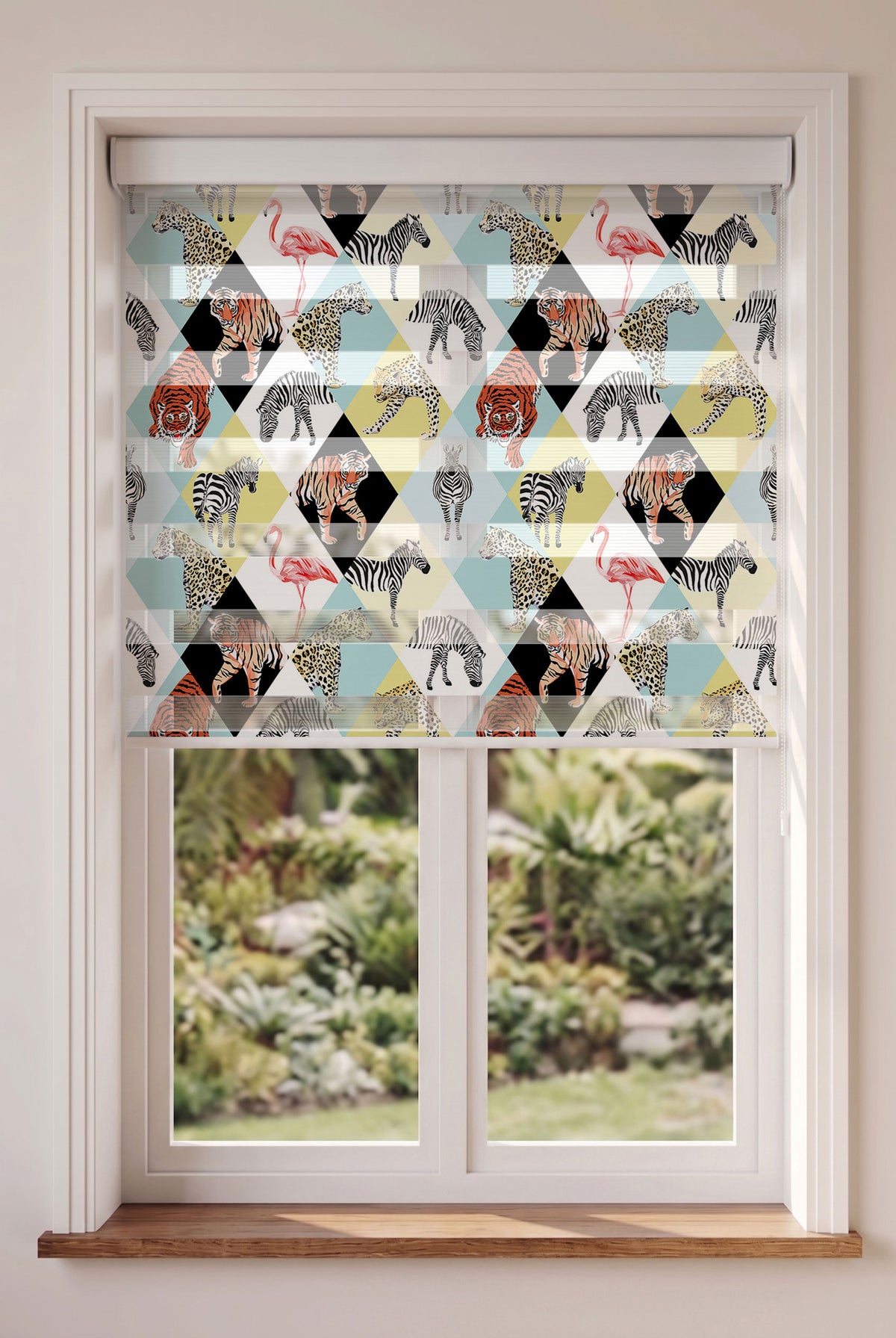 Geometrik Kaplan Zebra Leopar Genç Odası Zebra Stor Perde – ürün görseli 4