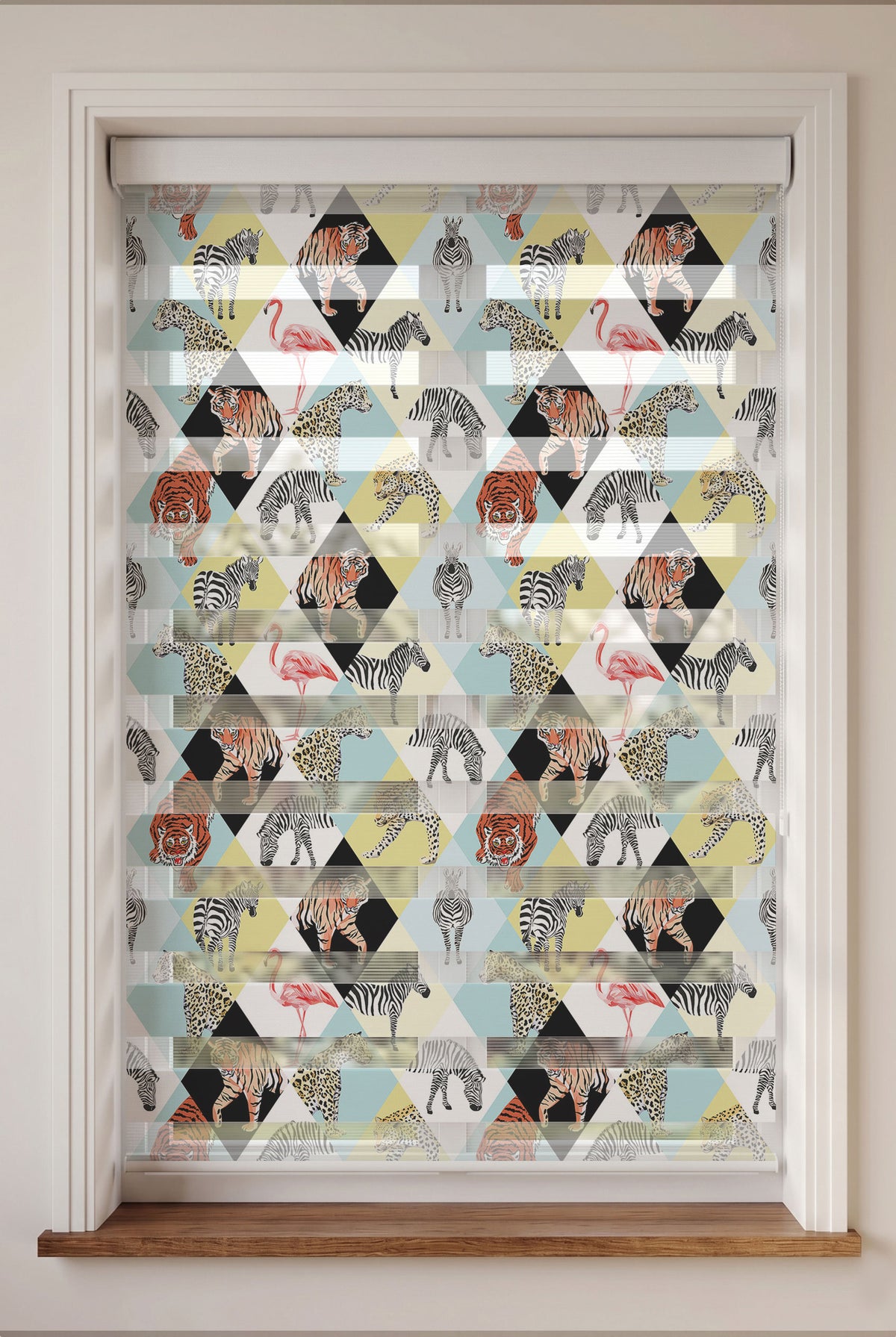Geometrik Kaplan Zebra Leopar Genç Odası Zebra Stor Perde – ürün görseli 6