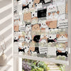 Kedi Köpek ve Kuzu Kalabalığı Çocuk Odası Zebra Stor Perde
