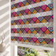 Renkli Mandala Patchwork Etnik Desen Salon Zebra Stor Perde