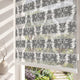 Siyah Beyaz Ornament Desen Salon Zebra Stor Perde