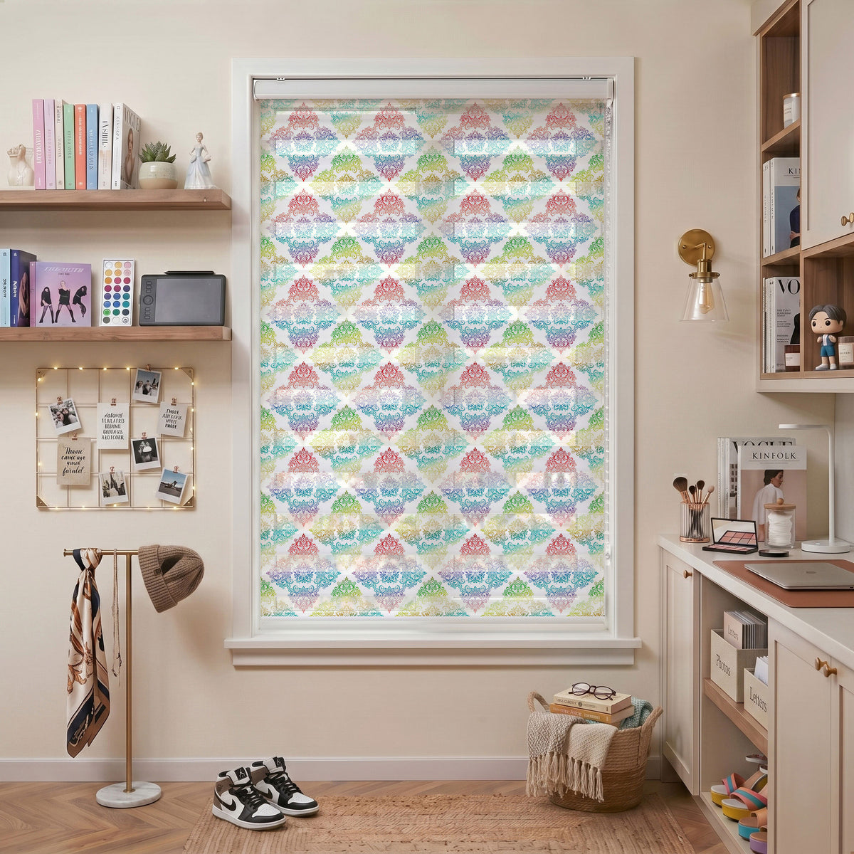 Renk Geçişli Klasik Ornament Desen Salon Zebra Stor Perde – ürün görseli 7