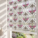 Kırmızı Beyaz Klasik Damask Desen Salon Zebra Stor Perde