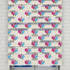 Çiçekler Baskılı Zebra Perde -Salon Perdesi - AD HOME Tekstil
