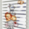 Sevimli hayvanlar Baskılı Zebra Perde - Bebek Odası Perdesi - AD HOME Tekstil