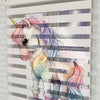 Unicorn At Baskılı Zebra Perde -Kız Çocuk Odası Perdesi - AD HOME Tekstil