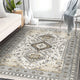 Bej Hereke Motifli Kilim Desenli Vintage Salon Halısı