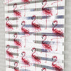 Flamingo Baskılı Zebra Perde -Mutfak Perdesi - AD HOME Tekstil