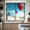 Balon Manzara Baskılı Stor Perde - Baskılı Güneşlik Perdesi - Salon Perdesi - AD HOME Tekstil