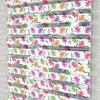 Çiçekler Vektör Baskılı Zebra Perde -Mutfak Perdesi - AD HOME Tekstil