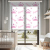 isme özel kız bebek Baskılı Stor Perde - Güneşlik Perdesi - Kız Çocuk Odası Perdesi - AD HOME Tekstil
