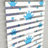 Kral Tacı Baskılı Zebra Perde -Bebek Odası Perdesi - AD HOME Tekstil