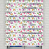 Çiçekler Vektör Baskılı Zebra Perde -Mutfak Perdesi - AD HOME Tekstil