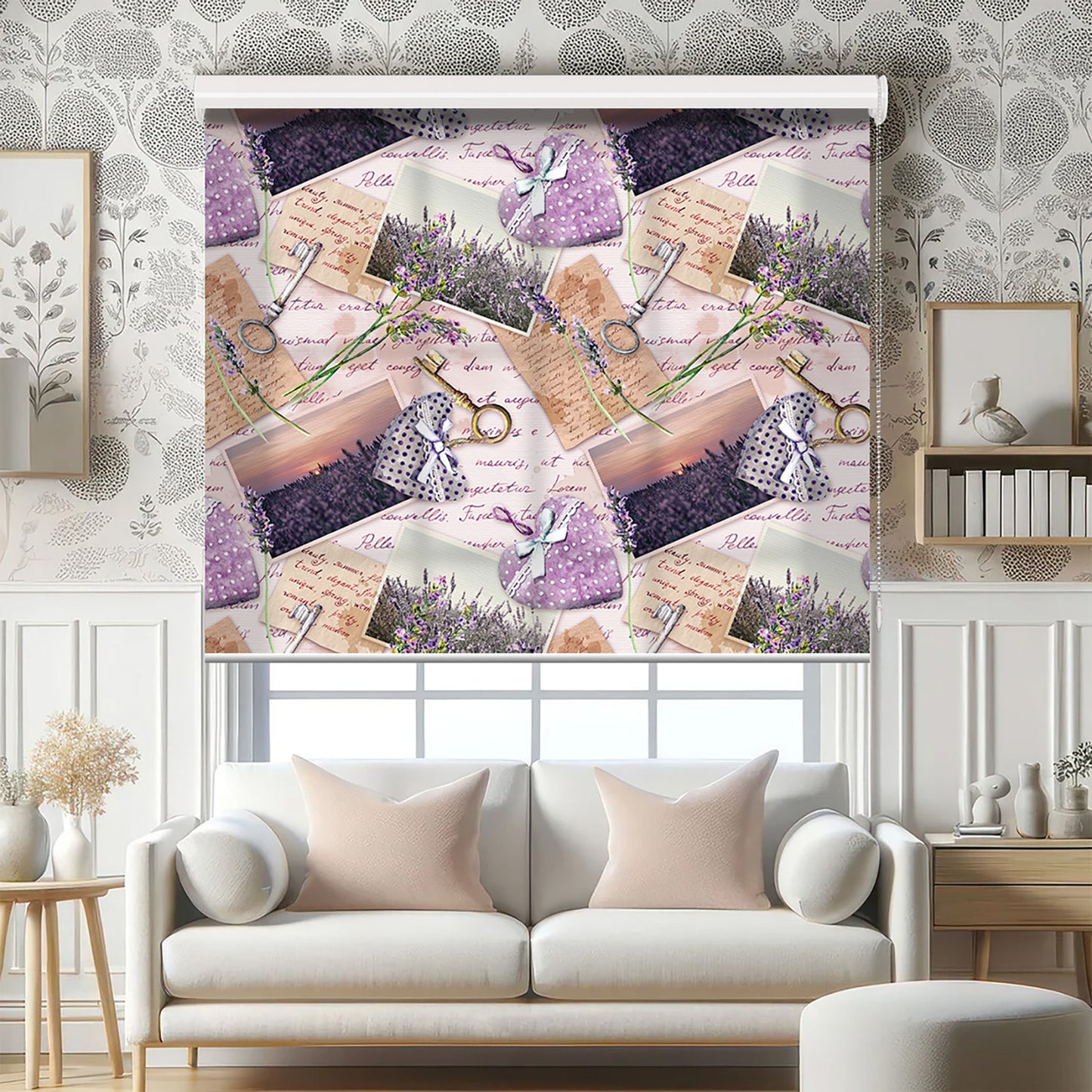 Kartpostal  Baskılı Stor Perde - Baskılı Güneşlik Perdesi - Yatak Odası Perdesi - AD HOME Tekstil