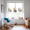 Ay Yıldızlar ve Ayıcıklar Baskılı Stor Perde - Güneşlik Perdesi - Bebek Odası Perdesi - AD HOME Tekstil