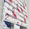 Flamingo Baskılı Zebra Perde -Mutfak Perdesi - AD HOME Tekstil