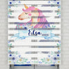 Unicorn At Baskılı Zebra Perde - Kız Çocuk Odası Perdesi, Bebek Odası Perdesi