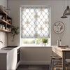 Damask Baskılı Stor Perde - Baskılı Güneşlik Perdesi - Salon Perdesi - AD HOME Tekstil