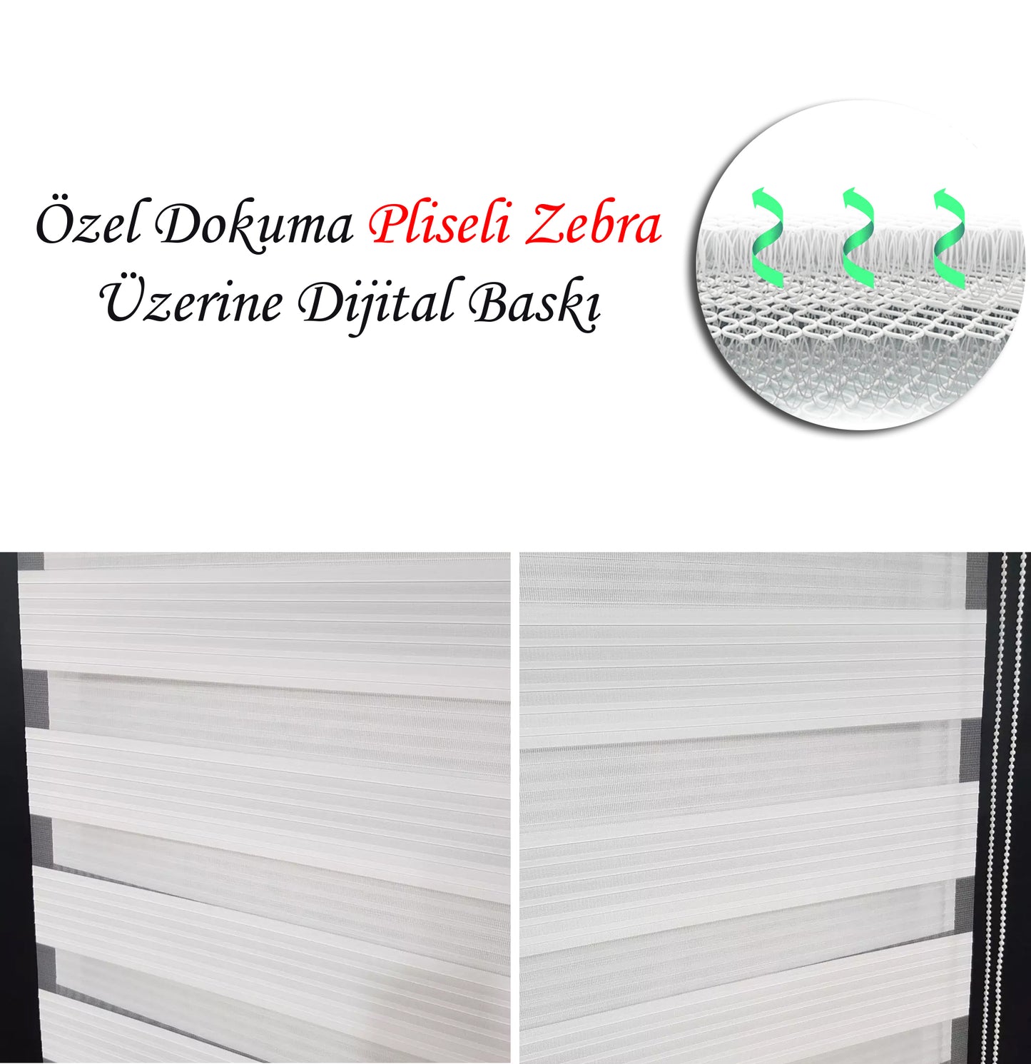 fil desenli zebra perde