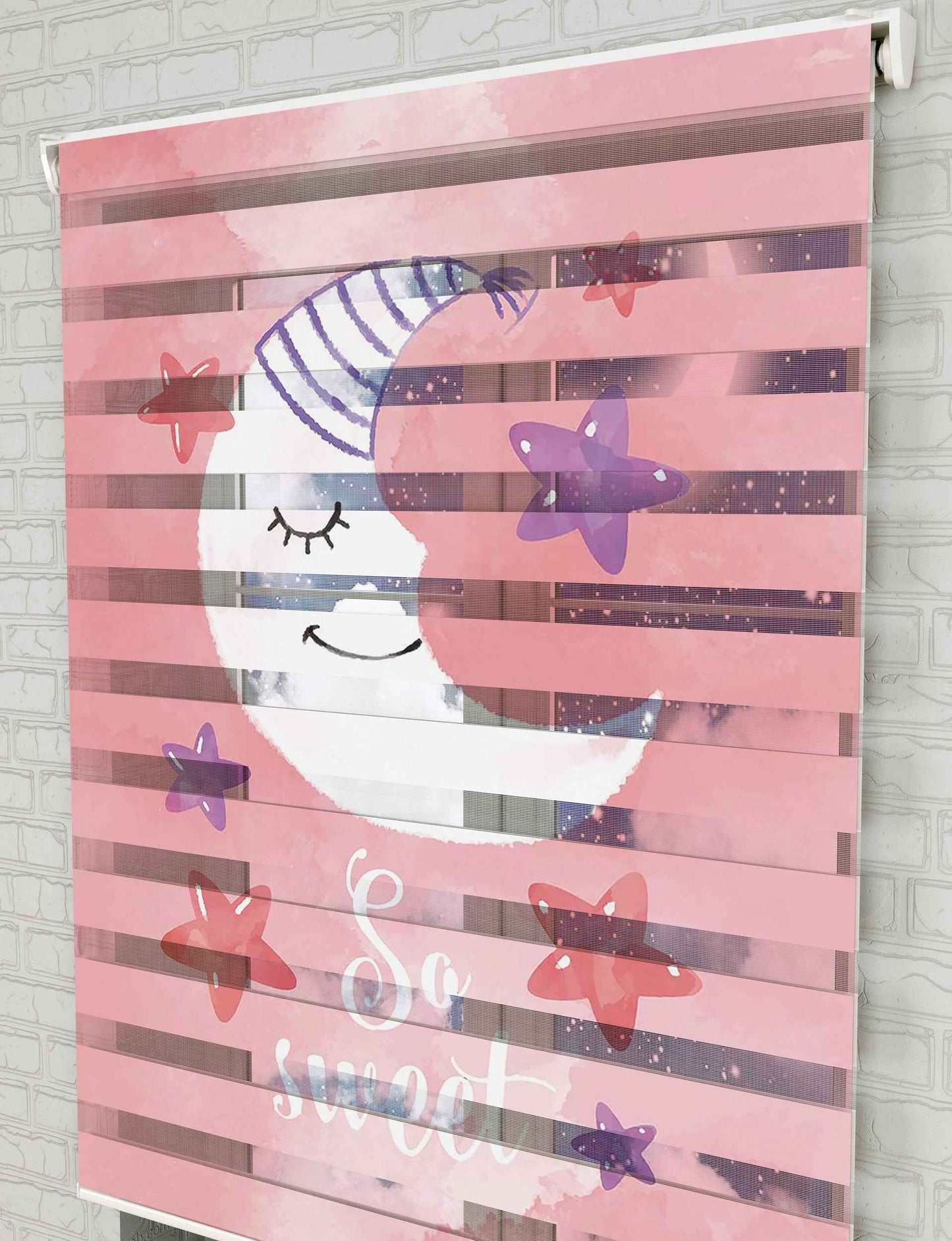 Aydede Baskılı Zebra Perde -Bebek Odası Perdesi - AD HOME Tekstil