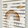 Kahverengi Gökkuşağı Zebra Perde - Bebek Odası İçin Vektörel Baskılı Gökkuşağı Zebra Perde - AD HOME Tekstil