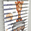 Zürafa ve Araba Baskılı Zebra Perde - Bebek Odası Perdesi - AD HOME Tekstil