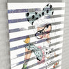 Cute Girl Vektör Baskılı Zebra Perde - Kız Çocuk Odası Perdesi - AD HOME Tekstil
