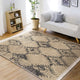 Kahverengi Kilim Motifli Dokuma Desenli Etnik Salon Halısı