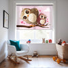 Baykuşlar Baskılı Stor Perde - Baskılı Güneşlik Perdesi - Bebek Odası Perdesi - AD HOME Tekstil