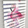 Flamingo Vektör Baskılı Zebra Perde -Mutfak Perdesi - AD HOME Tekstil