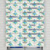 Çiçekler  Baskılı Zebra Perde -Salon Perdesi - AD HOME Tekstil