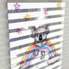 Gökkuşağı ve Sevimli Koala Baskılı Zebra Perde - Bebek Odası Perdesi - AD HOME Tekstil