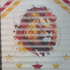 Sarı Kırmızı Aslan Baskılı Zebra Perde - Gece Gündüz Kullanım - Çocuk Odası Perdesi